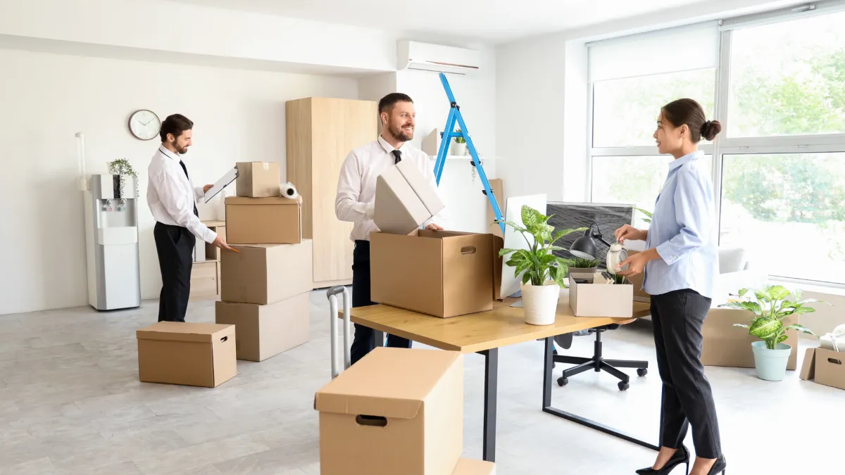 Professionelles Umzugsteam beim Verladen von Möbeln in Affoltern am Albis